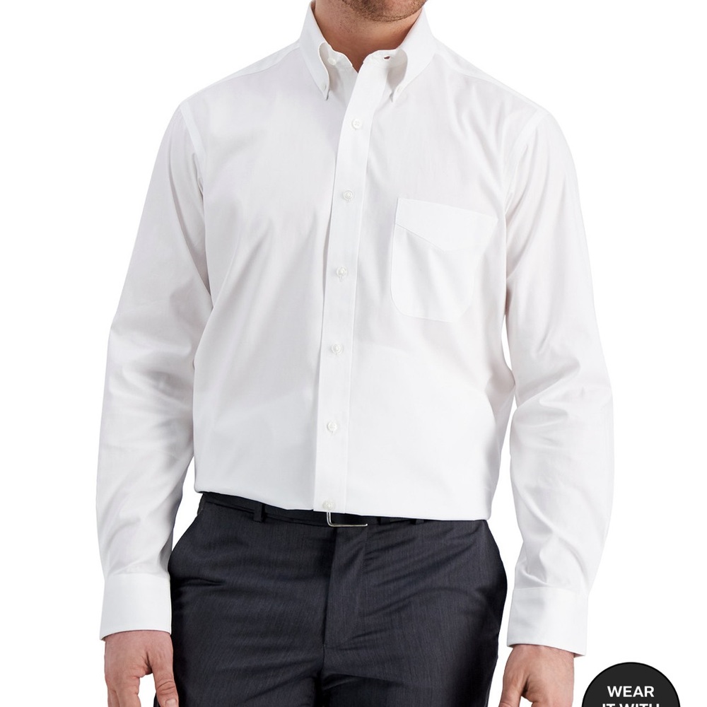 CLUB ROOM Men's Regular Fit Pinpoint Dress Shirt 16 1/2 34-35
